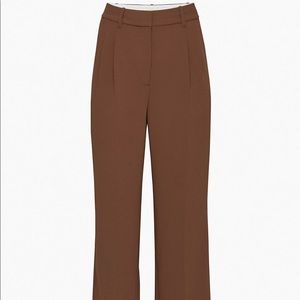 Aritzia effortless pants. Size 0 - colour cognac, regular length.